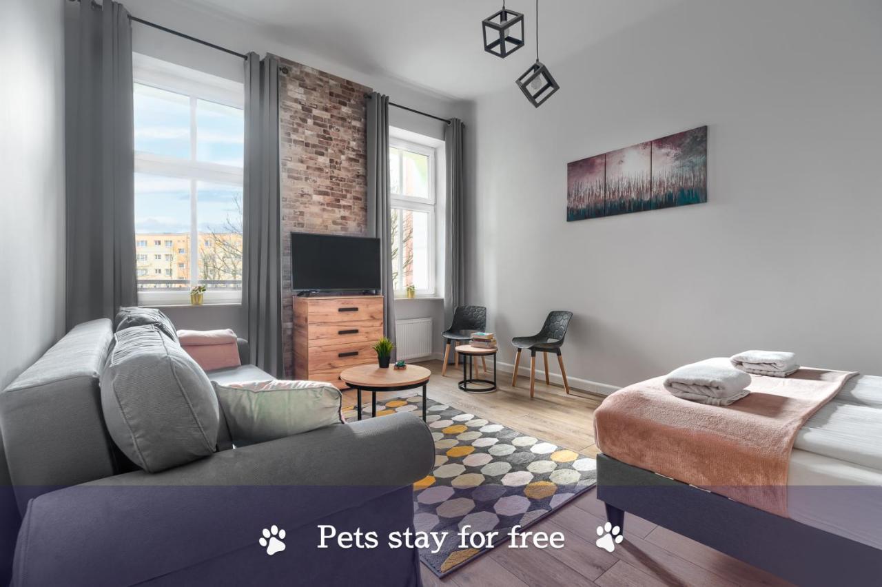シュチェチンMargi Eos Apartament Large & Balconyアパートメント エクステリア 写真